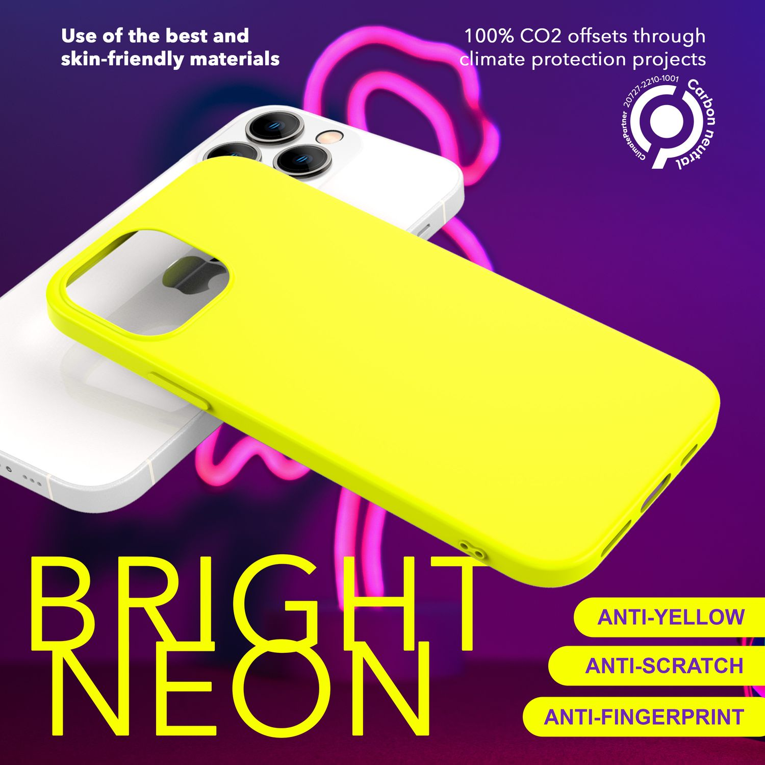 Pro Gelb iPhone Apple, Max, Backcover, Neon Silikon NALIA 15 Hülle,