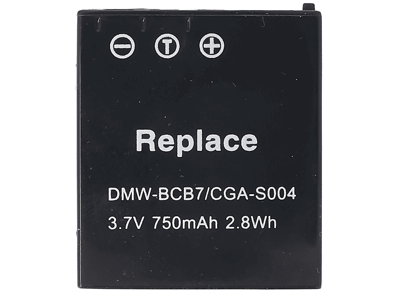 ANSMANN Batteria Li-Ion 3,7V 800mAh Per Panasonic Lumix DMC-TZ1/TZ2/TZ3/TZ4/TZ5 (CGA-S007E/1B)