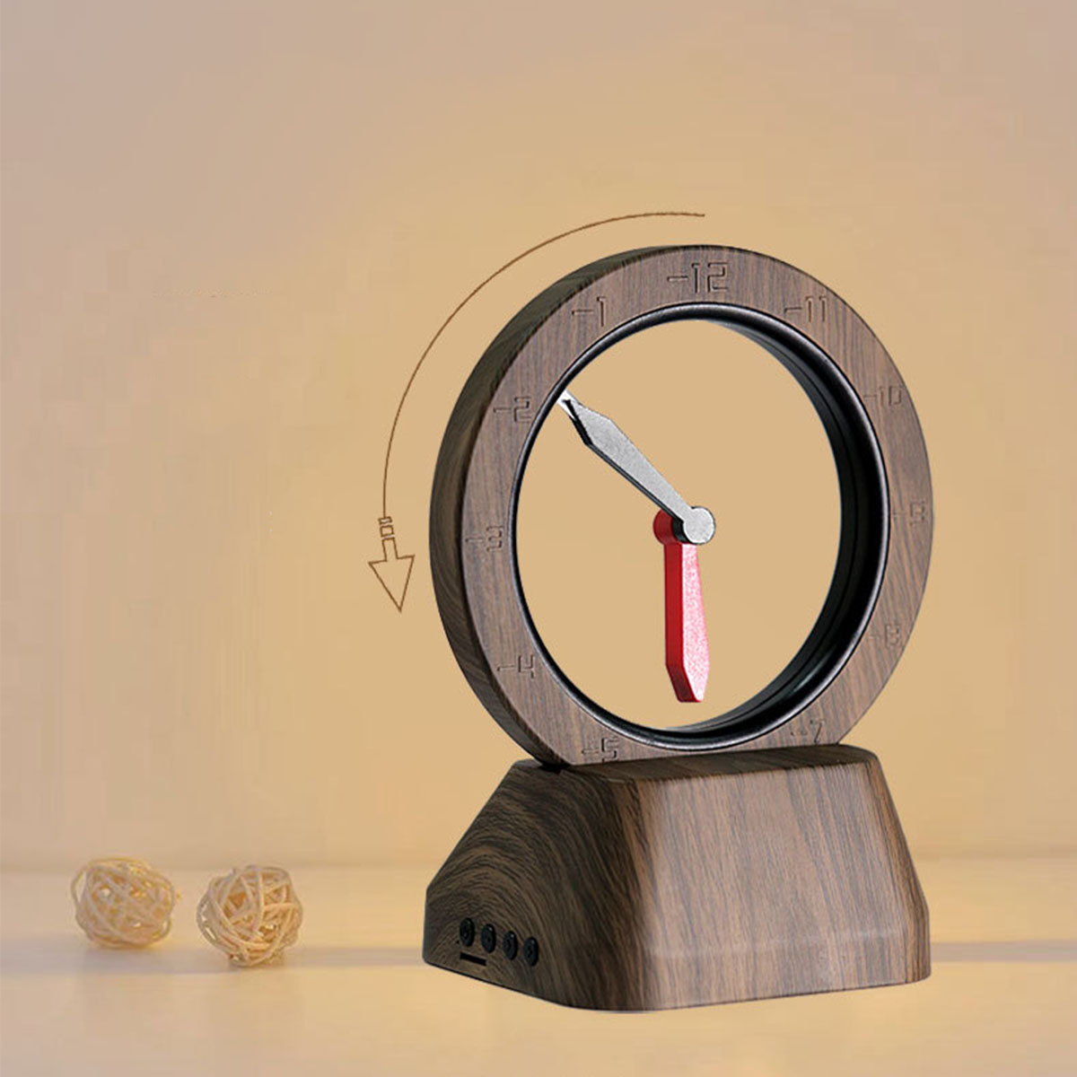 Space Bluetooth-Lautsprecher, Hand Bluetooth Levitating BRIGHTAKE Speaker Clock Revolutionize the Your with Gelb