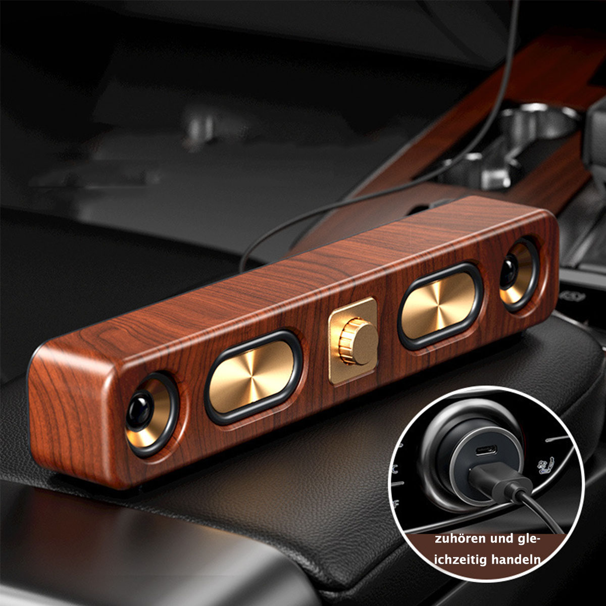 Bluetooth Bass, Intelligente Grau BRIGHTAKE Technologie Kraftvoller - Bluetooth-Lautsprecher, Lautsprecher Vintage Tiefer