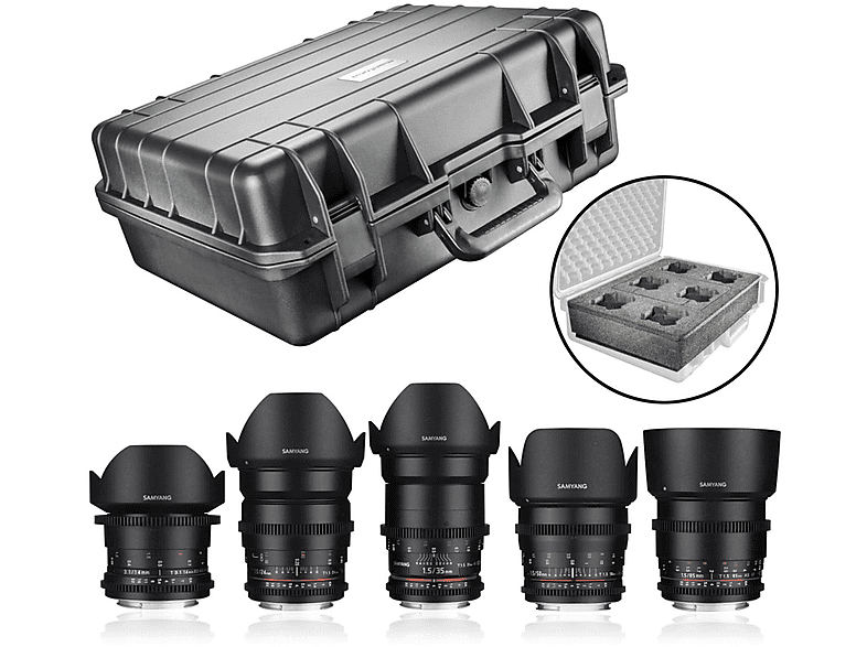 SAMYANG Video EF-Mount EF available (Objektiv Set DSLR Shooter für Canon Canon not