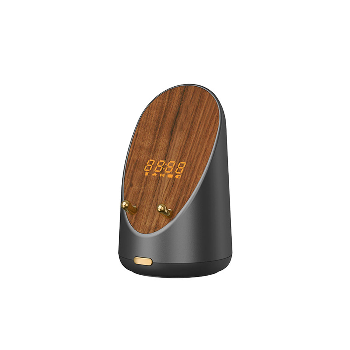 Alarm Bluetooth-Lautsprecher, BRIGHTAKE Induction Speaker 15W Braun Clock Charging Wireless Revolutionary