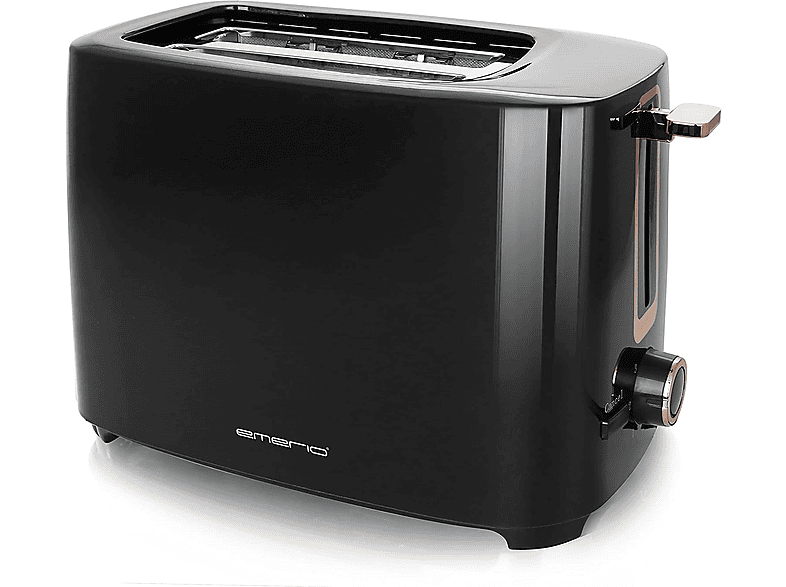 EMERIO TO-125131.1 Toaster Schwarz (700 Watt, Schlitze: 1)