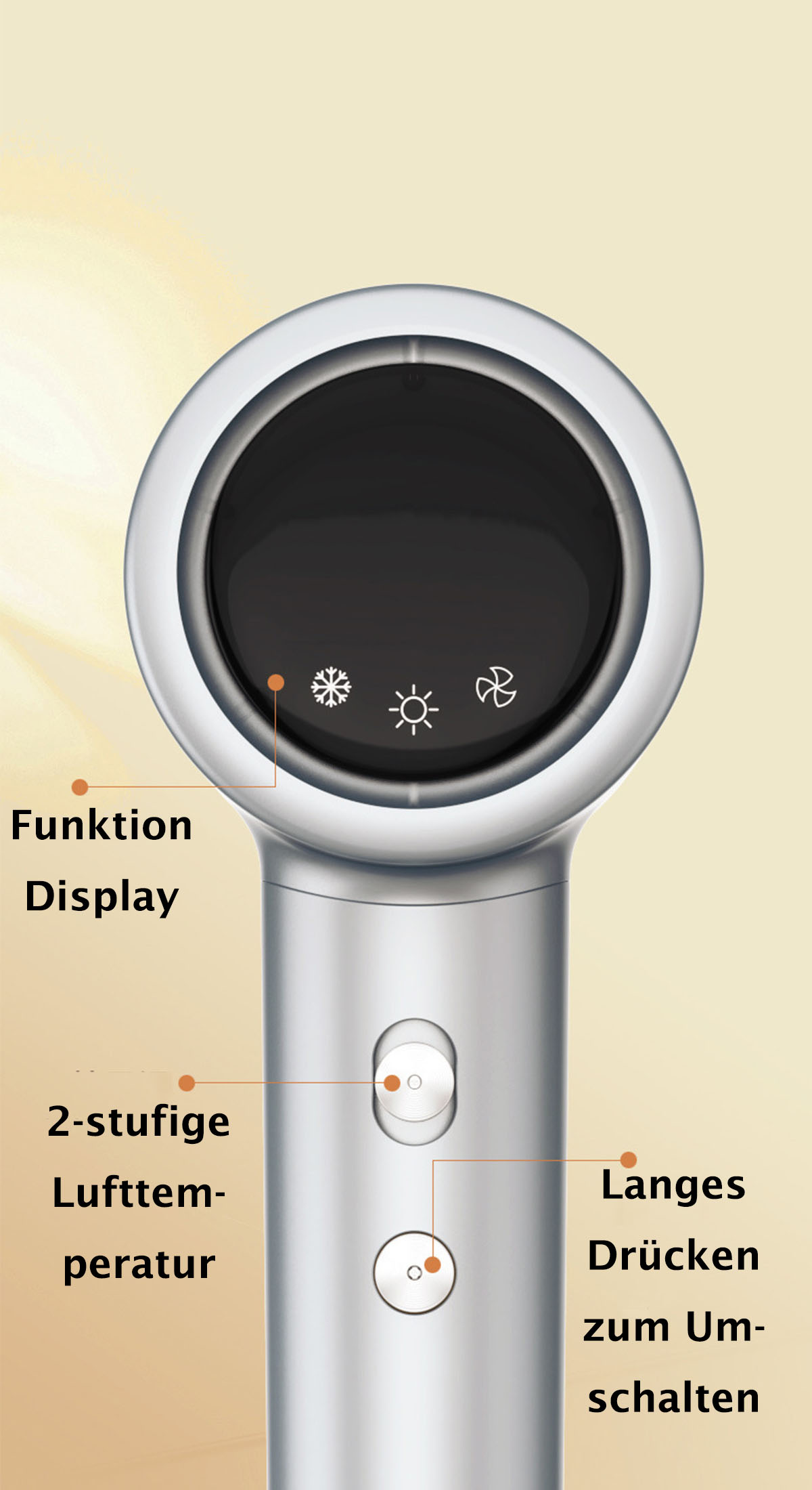 BRIGHTAKE High-Speed Ionic Hair Dryer: weiß für (1300 Professioneller Schnelles Trocknen Haartrockner Haartrockner Watt)