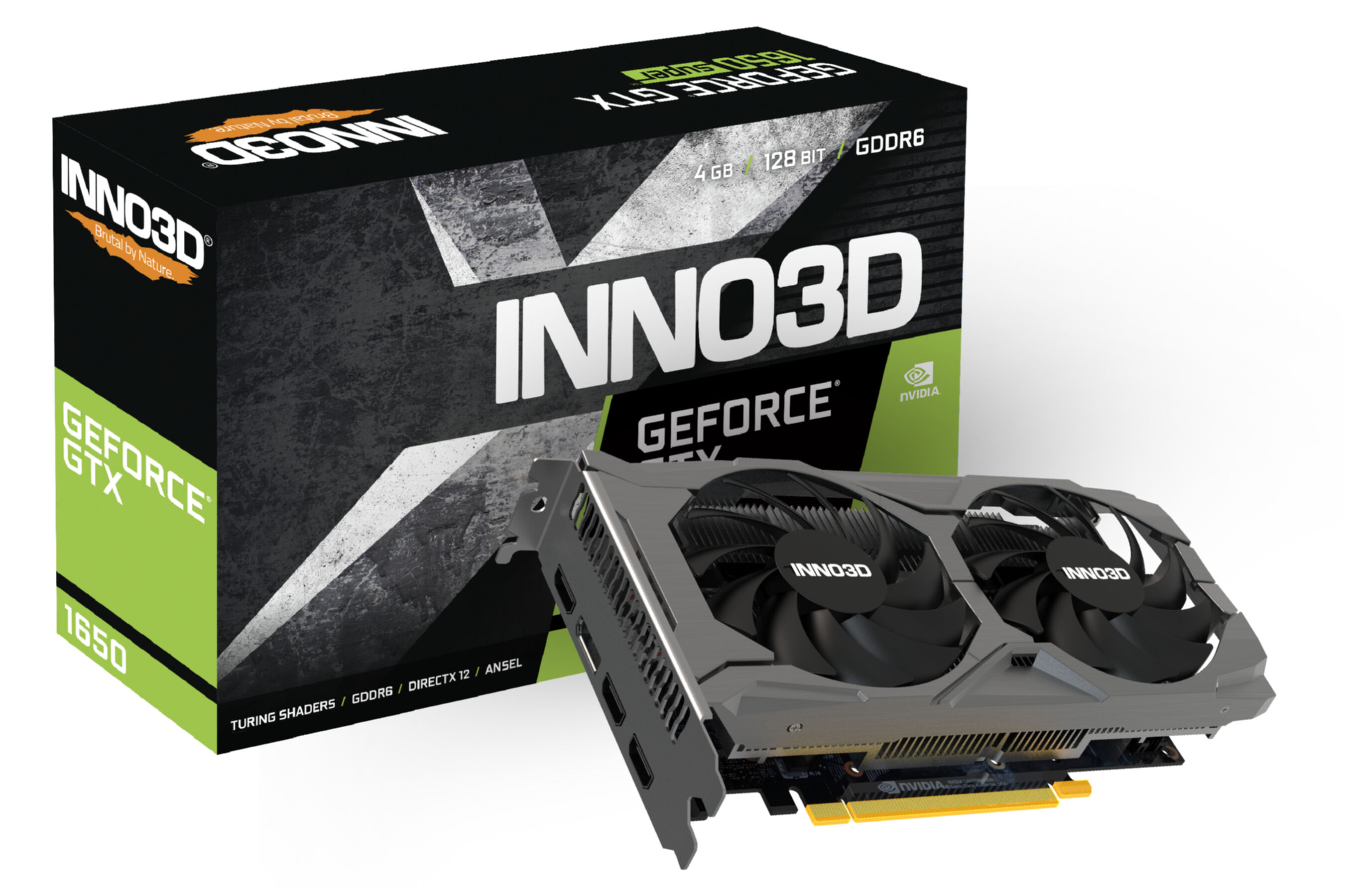INNO3D Inno3D GeForce NVidia V3 Grafikkarten (NVIDIA, 1650 GTX Twin PCI-Express OC Grafikkarte) X2