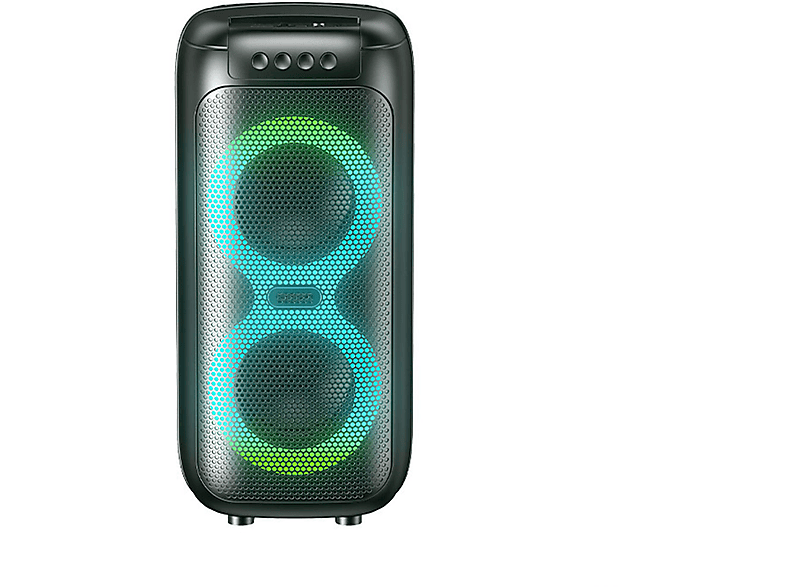 BRIGHTAKE Dazzle Color Light Effect Outdoor Bluetooth Speaker - 360 Grad Stereo Sound Karaoke Lautsprecher Bluetooth-Lautsprecher, schwarz