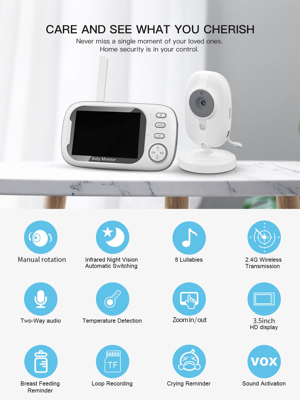 Monitor Hochwertiger Baby innovativer mit BRIGHTAKE Kaffeevollautomat Brühtechnologie, Smart