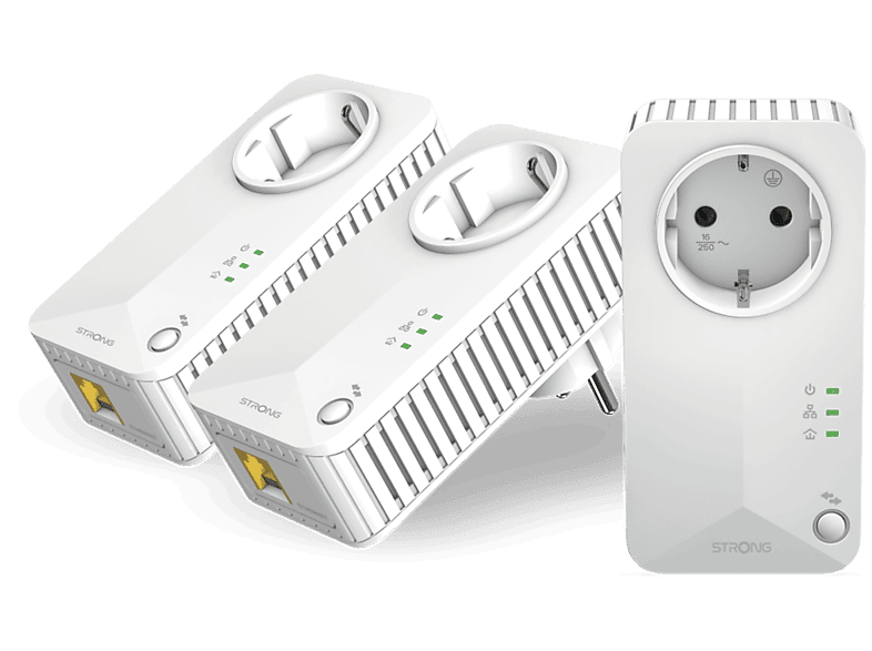 STRONG Powerline 600 Triple Pack EU V2 Powerline Adapter 10,100 Mbit/s