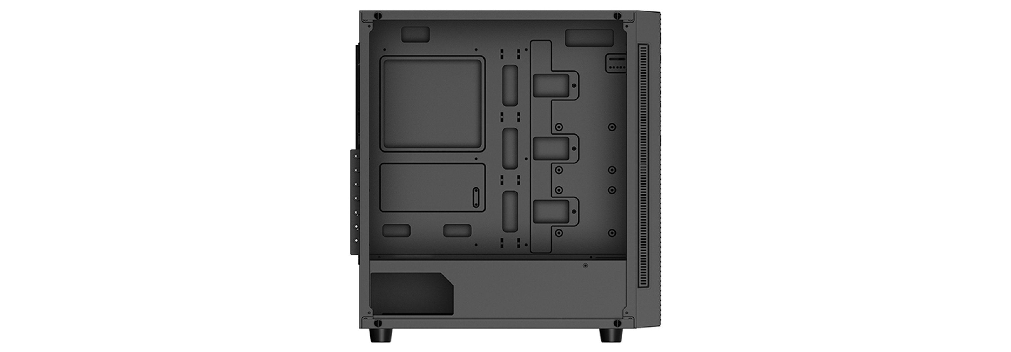 55 Gehäuse, DEEPCOOL MESH MATREXX Schwarz PC