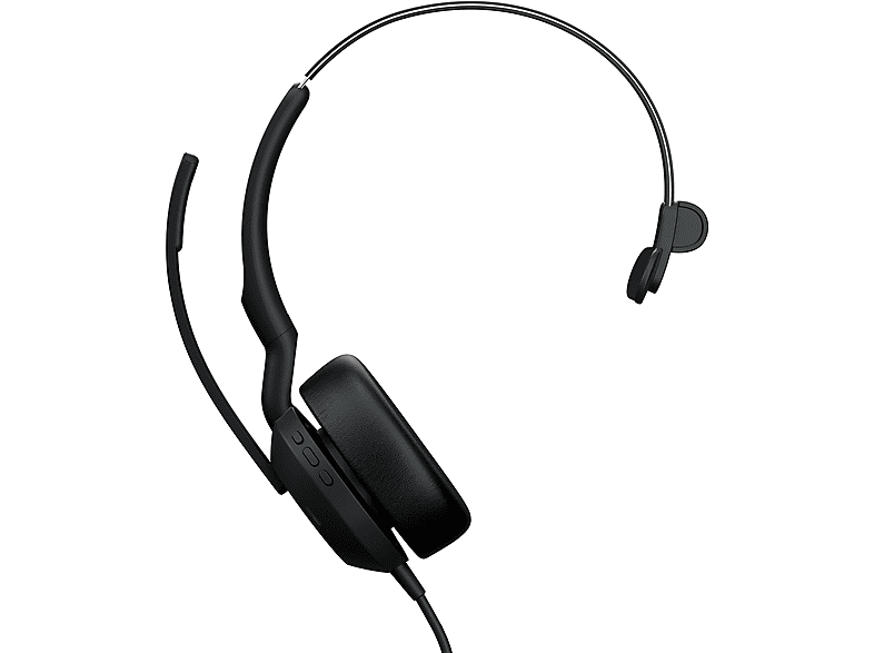 UC Mono, AUDIO Evolve2 GN Schwarz Bluetooth 50 On-ear Kopfhörer