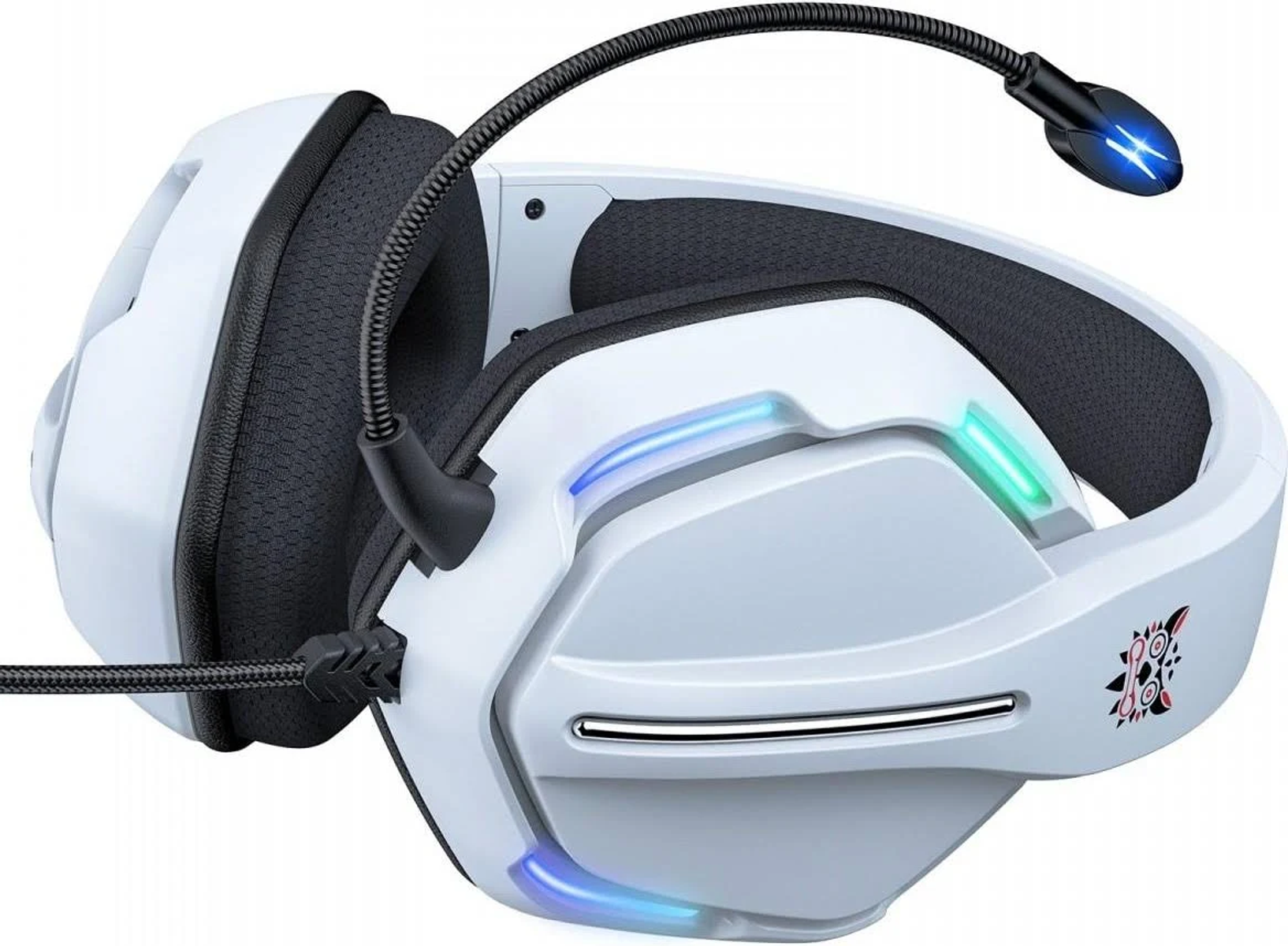 35590202, ONIKUMA Gaming On-ear Weiß Headset