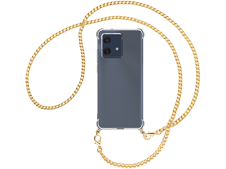 MTB MORE ENERGY Umhänge-Hülle mit Umhängetasche, (gold) Metallkette, Neo, 40 Motorola, Edge Kette