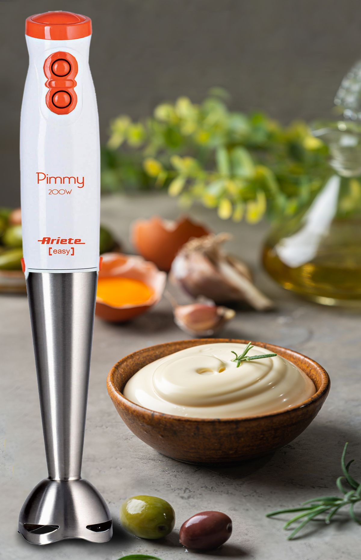 Blender ARIETE 0881/00 Pomarańczowy, Stal nierdzewna, Biały