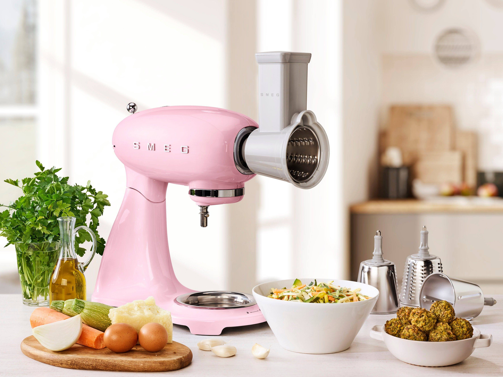 SMEG Smeg SMF03PKEU Küchenmaschine Watt) Design (800 50\'s Küchenmaschine Bestseller|Kleingeräte|Küchenmaschine|Pink|smf03 Pink