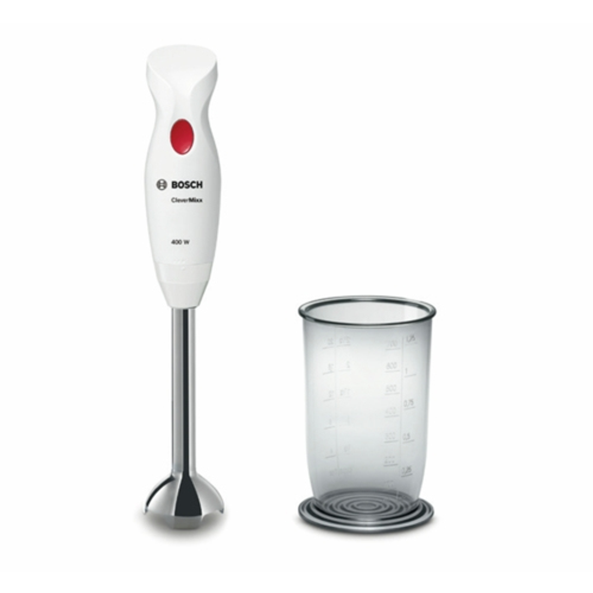 Blender ręczny BOSCH MSM24100 Stal nierdzewna, Biały