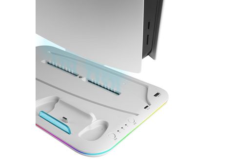 Base de refrigeración para PS5 con soporte para múltiples accesorios de la  consola Klack