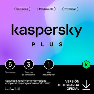 Antivirus - KASPERSKY Plus Internet Security 2023 5 Dispositivos Licencia Digital 1 Año
