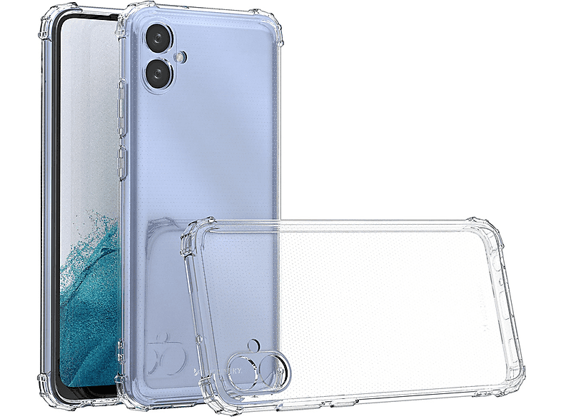 COFI Anti Samsung, Armored A04e, Hülle kompatibel Transparent Backcover, mit Shock Galaxy A04e Samsung Galaxy Case Kantenschutz transparent