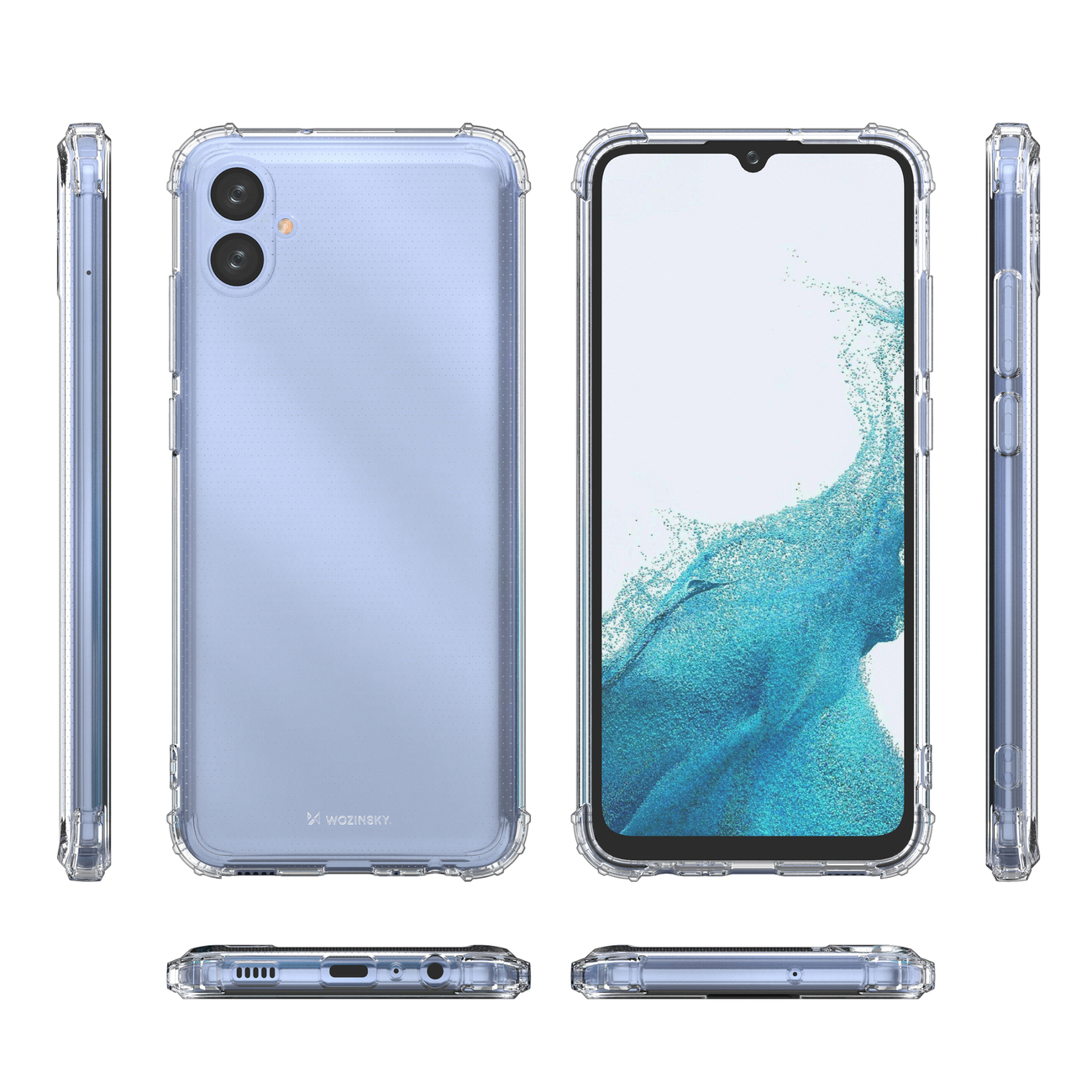 Galaxy Z Z Samsung, Case Anti Hülle Fold mit COFI transparent, 4 Fold Backcover, Shock Transparent Kantenschutz Armored 4, kompatibel Galaxy Samsung