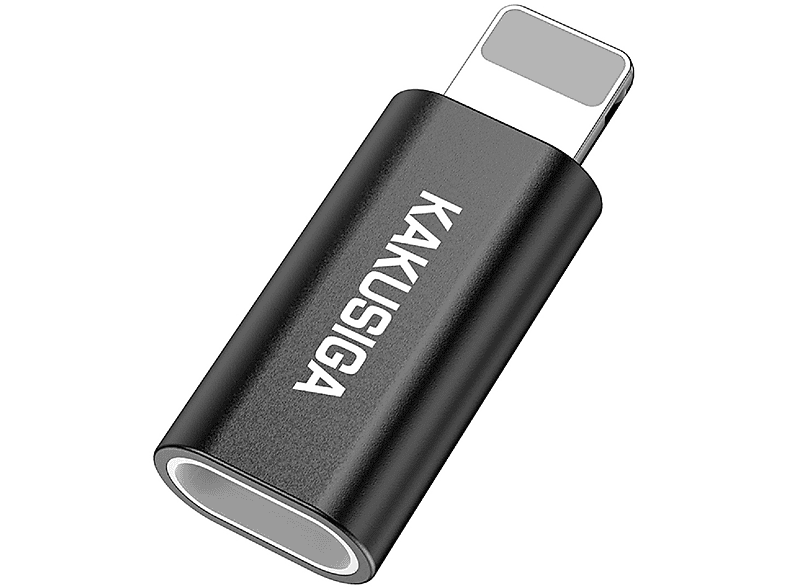 KAKU KAKU Adapter KSC-559 Chenxing USB Kabel-Adapter Schwarz - iPhone-Anschluss Micro auf Adapter, Schwarz
