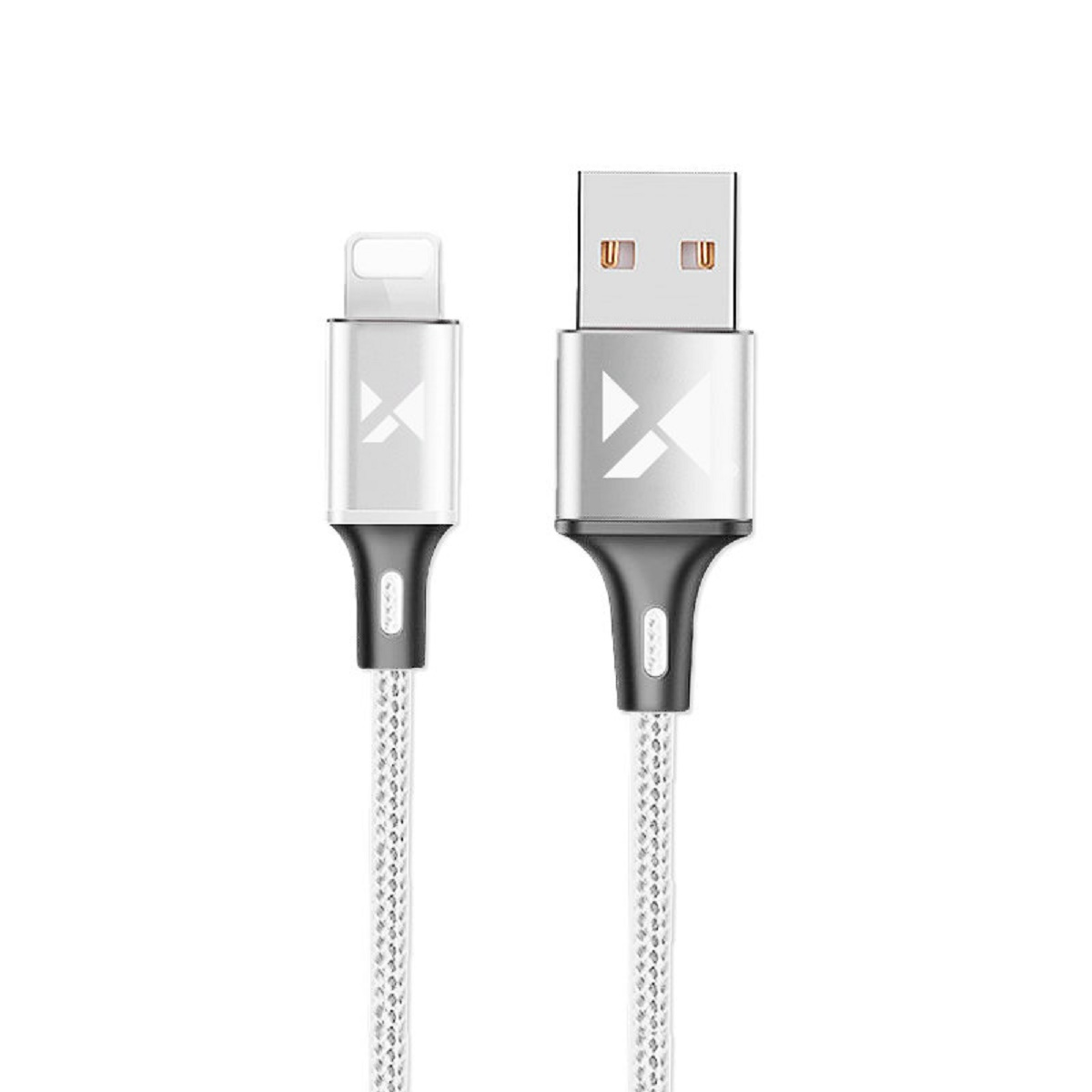 - iPhone WOZINSKY und Wozinsky Weiß, 1m 2.4A Datenkabel Weiß Anschluss Kabel USB Ladekabel, Ladekabel Lade-