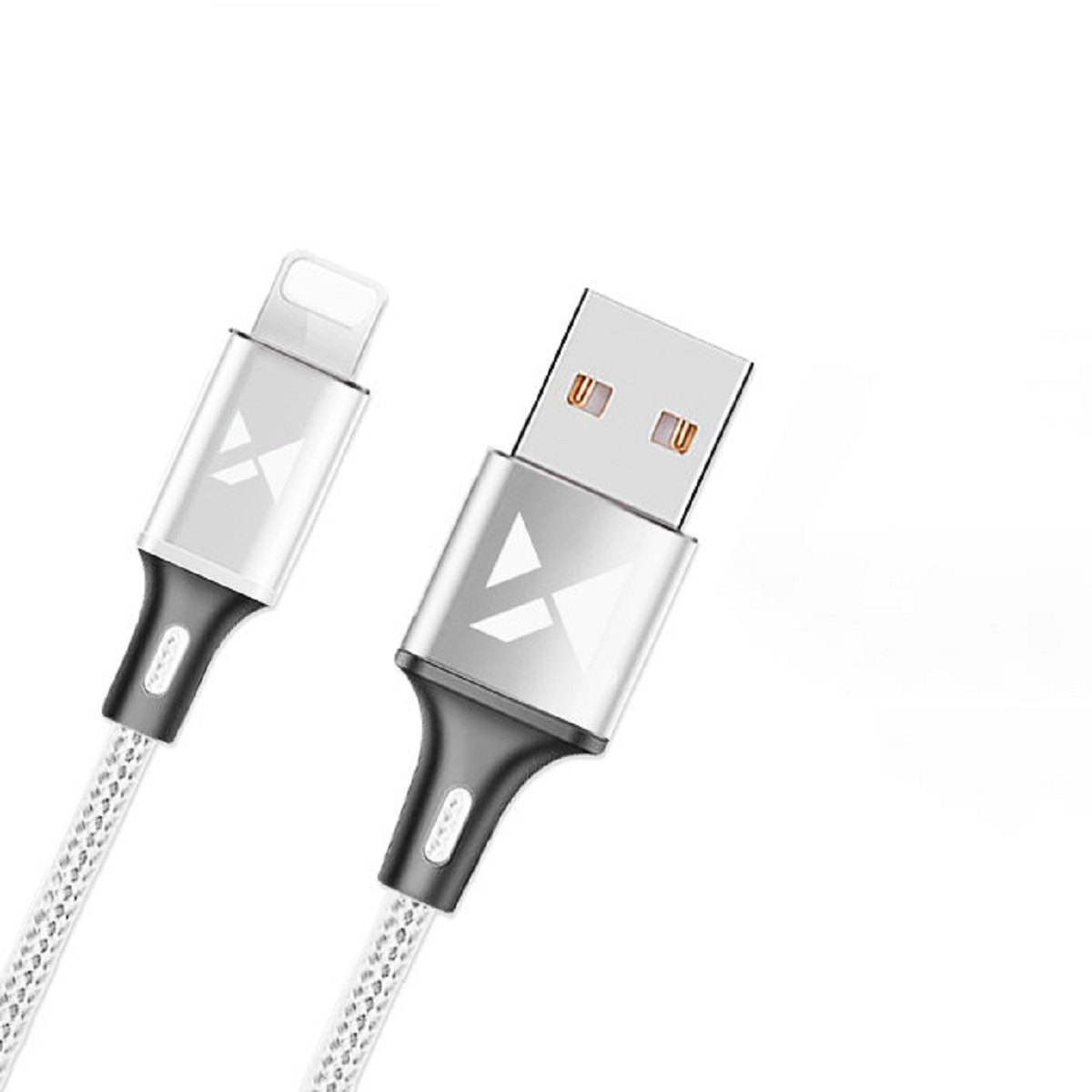 Kabel Datenkabel USB Lade- Anschluss Weiß, 2.4A Wozinsky und Weiß Ladekabel, - 1m WOZINSKY iPhone Ladekabel