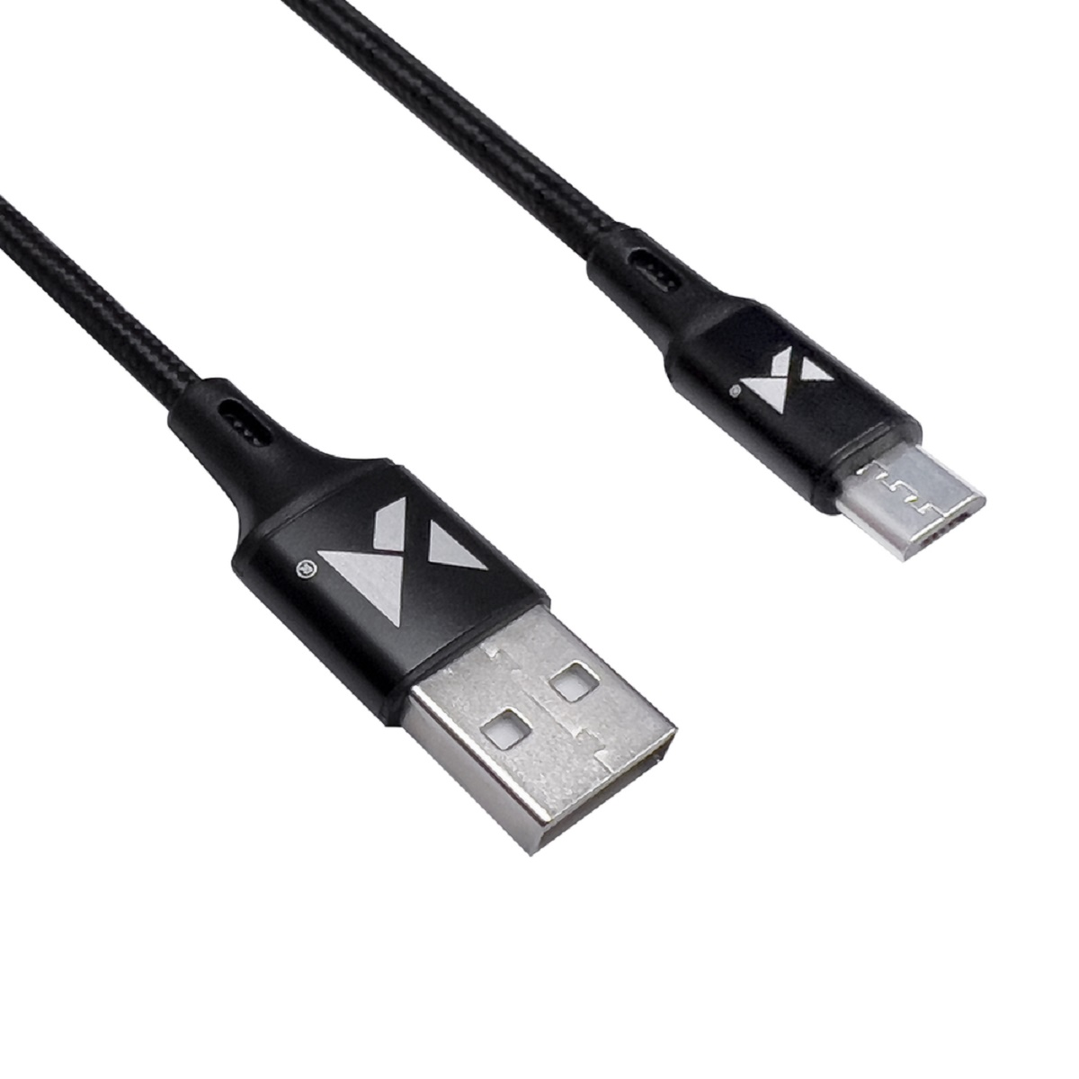 USB Ladekabel Ladekabel, Kabel MicroUSB 1m, Schwarz - Wozinsky WOZINSKY 2.4A Schwarz Schnellladekabel