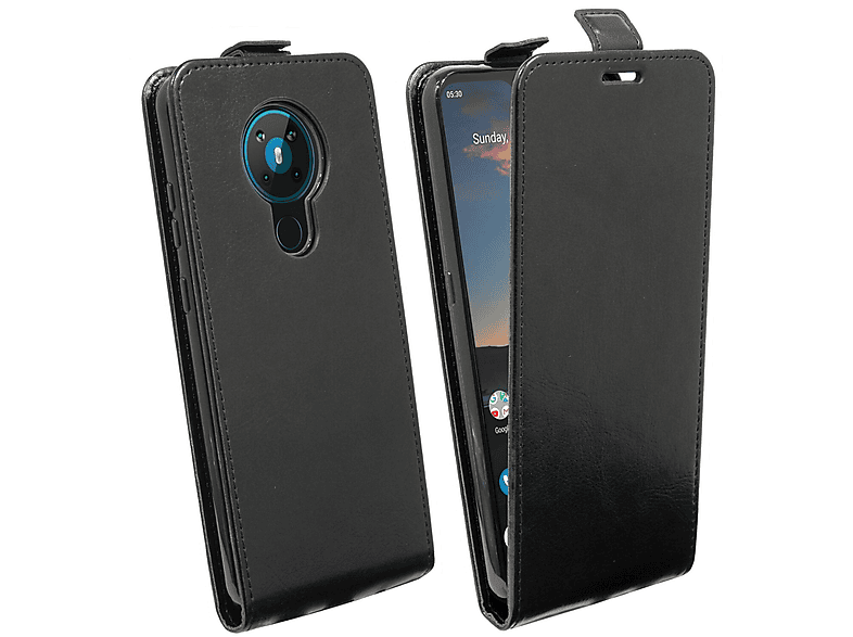 COFI Case, Flip Cover, Nokia, Schwarz 5.3