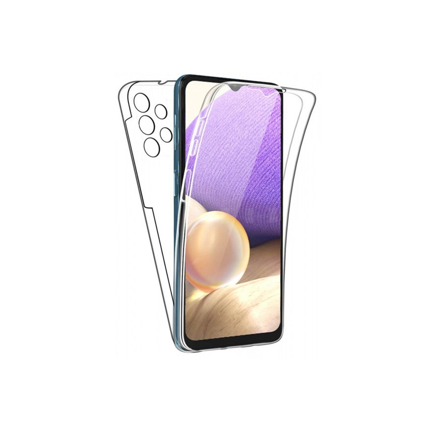 Cover, 360° Galaxy Samsung, S22 (SM-S901B), Full Rundum, Transparent COFI
