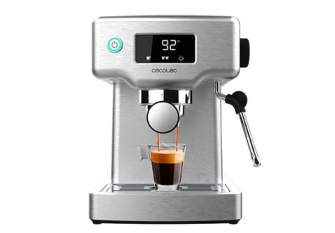Cafetera Express - CECOTEC Power Espresso 20 Barista Compact, 20 bar, 1465  W, 2 tazas, Silver