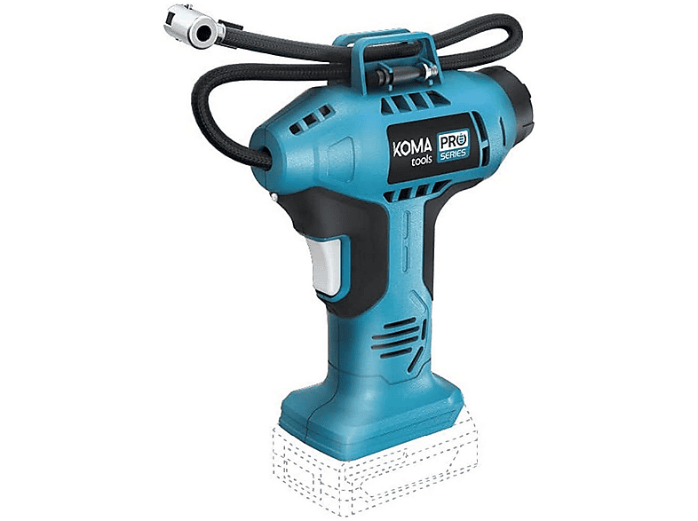 Compresor de Aire 7826 KOMA, Azul/Negro MediaMarkt