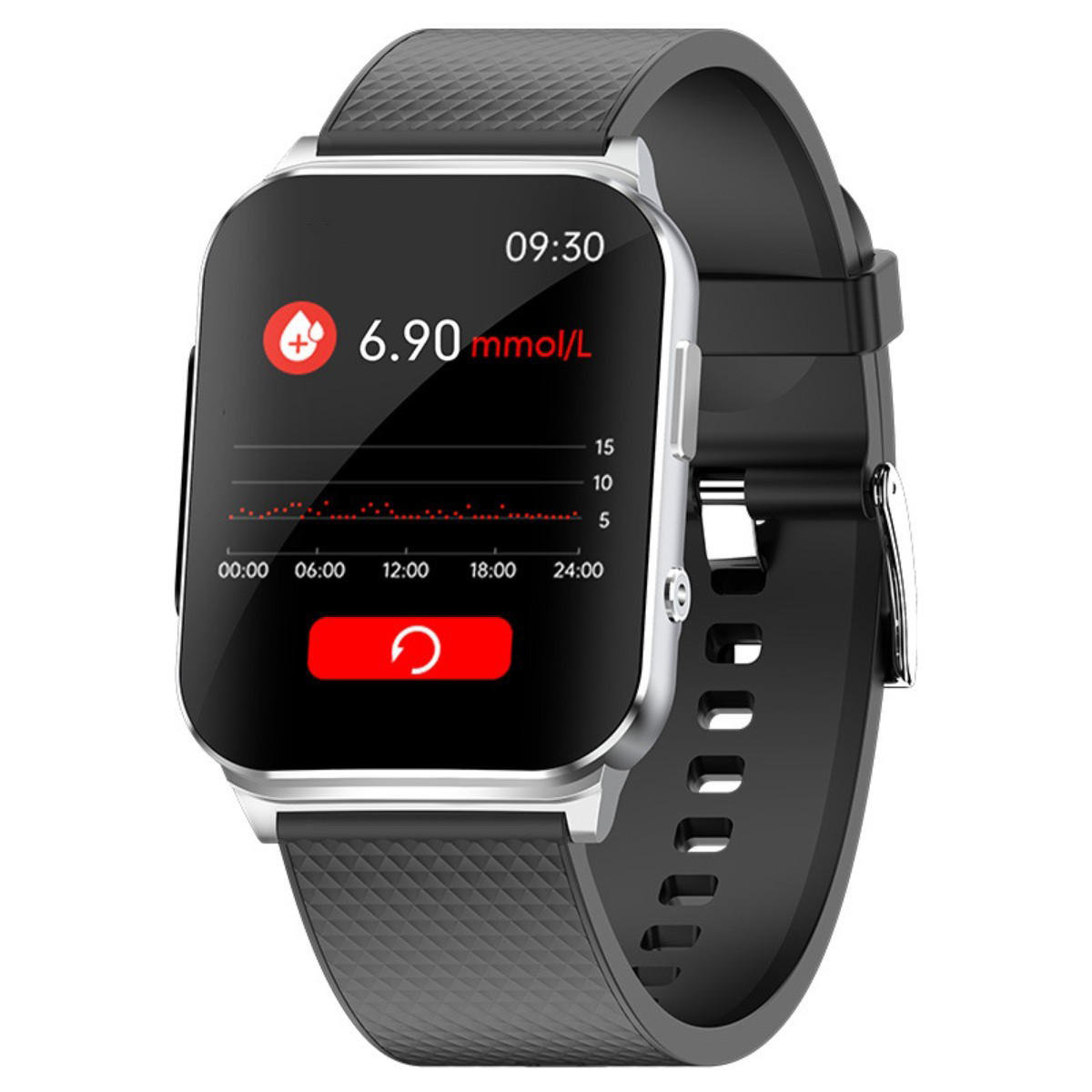 Smartwatch BYTELIKE Reloj inteligente para una vida más sana con  pulsómetro y tensiómetro, 29-35 mm, Aleación de zinc revestimiento al  vacío,