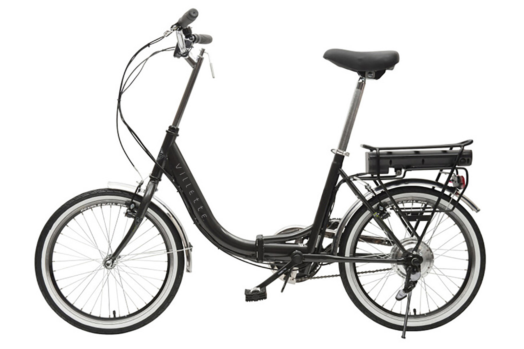 VILLETTE Le Balade Kompakt-/Faltrad (Laufradgröße: Rahmenhöhe: 375 Wh, 42 Unisex-Rad, 20 Zoll, grau) cm