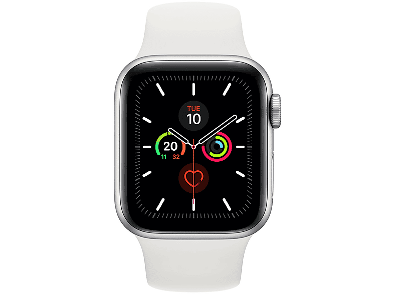 APPLE REFURBISHED(*) Watch Series 5 Smartwatch silicone, Silver