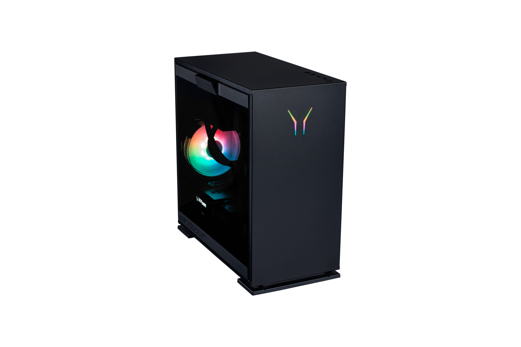 Czarne i różowo-złote słuchawki bezprzewodowe z widocznymi nausznikami i pałąkiem.