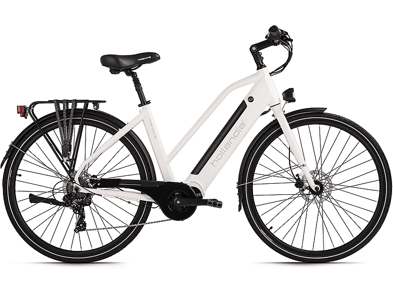 ADORE Mantova Citybike (Laufradgröße: 28 Zoll, Rahmenhöhe: 49 cm, Unisex-Rad, 374,4 Wh, Weiß)