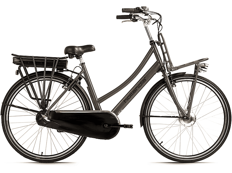 ADORE Carry On Citybike (Laufradgröße: 28 Zoll, Rahmenhöhe: 54 cm, Unisex-Rad, 468 Wh, Grau)
