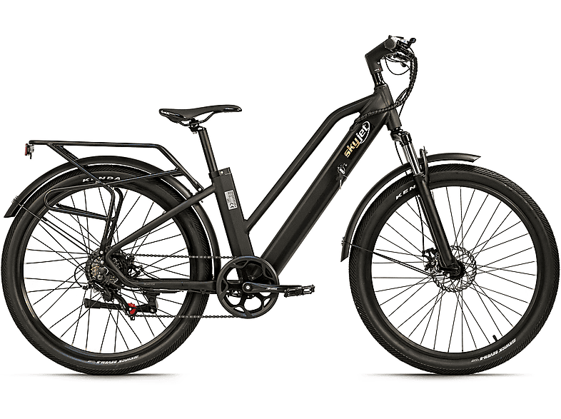 ADORE 6A Citybike (Laufradgröße: 27 Zoll, Rahmenhöhe: 40 cm, Unisex-Rad, 468 Wh, Schwarz)