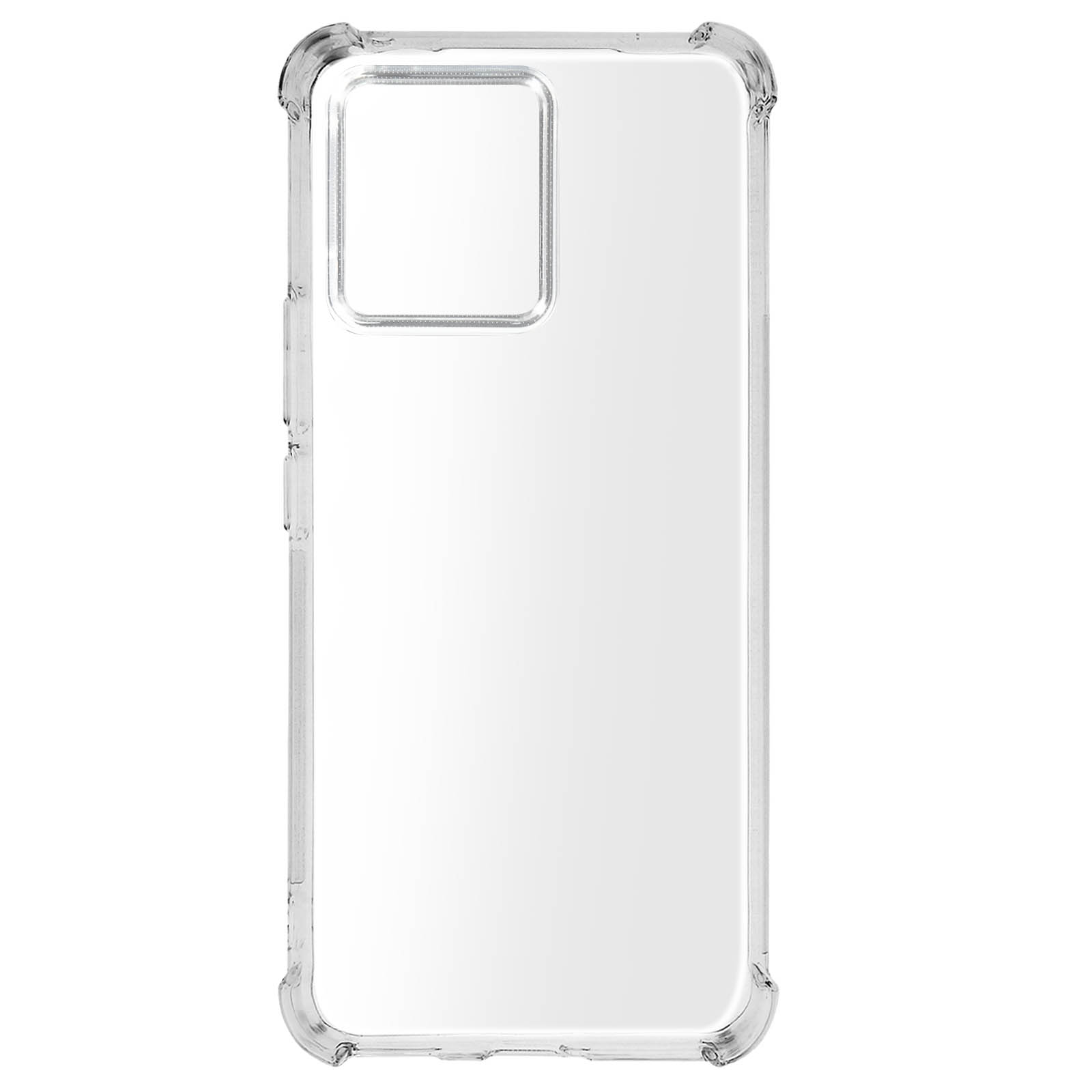 Transparente Handyhülle mit Kameraausschnitt. Klares, schützendes Design.