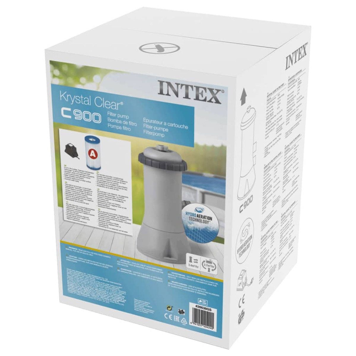 INTEX 91496 Pool-Filterpumpe, Grau