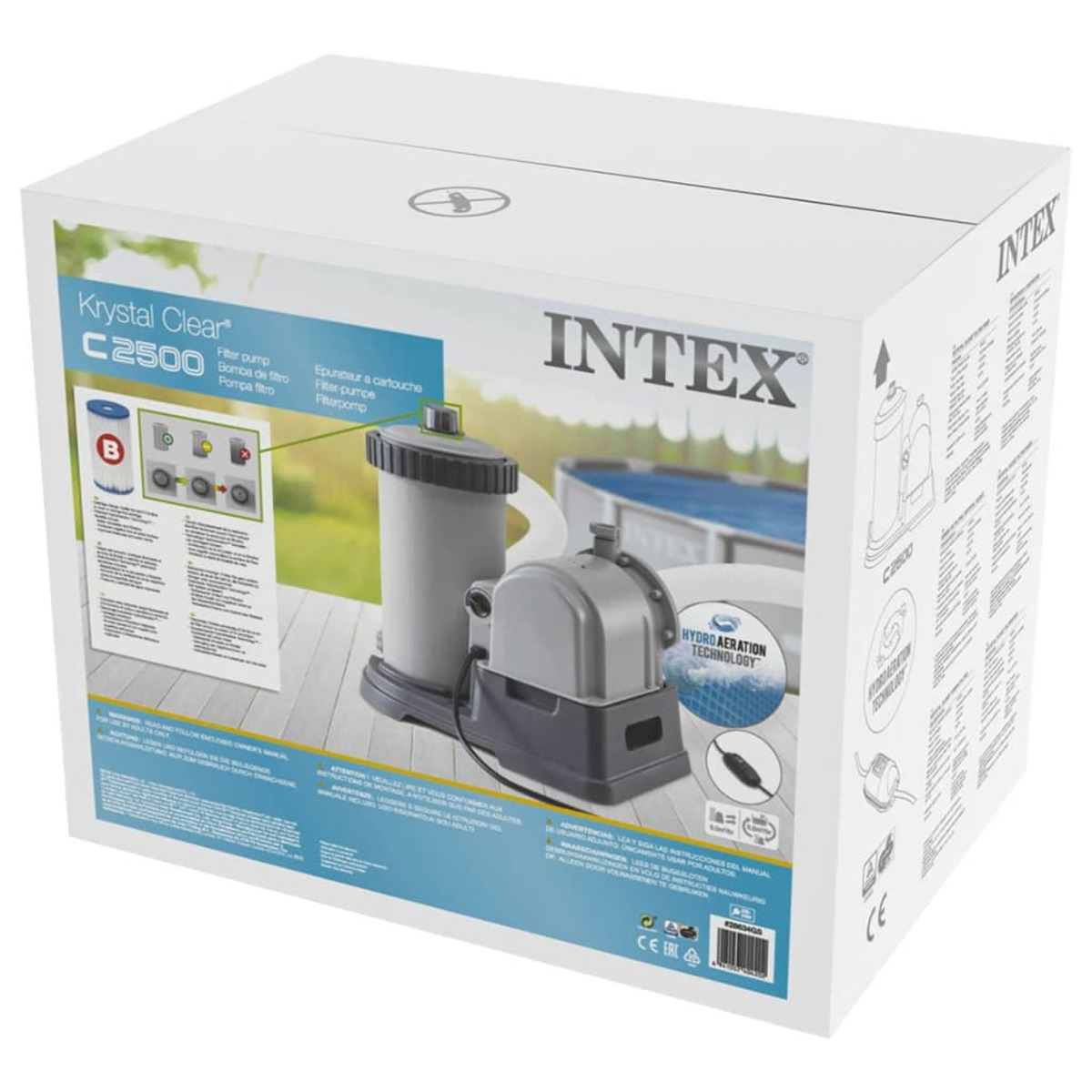 INTEX 91498 Pool-Filterpumpe, Grau