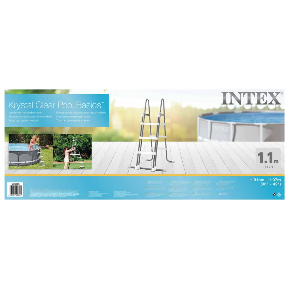 Poolleiter, INTEX 3202928 Grau