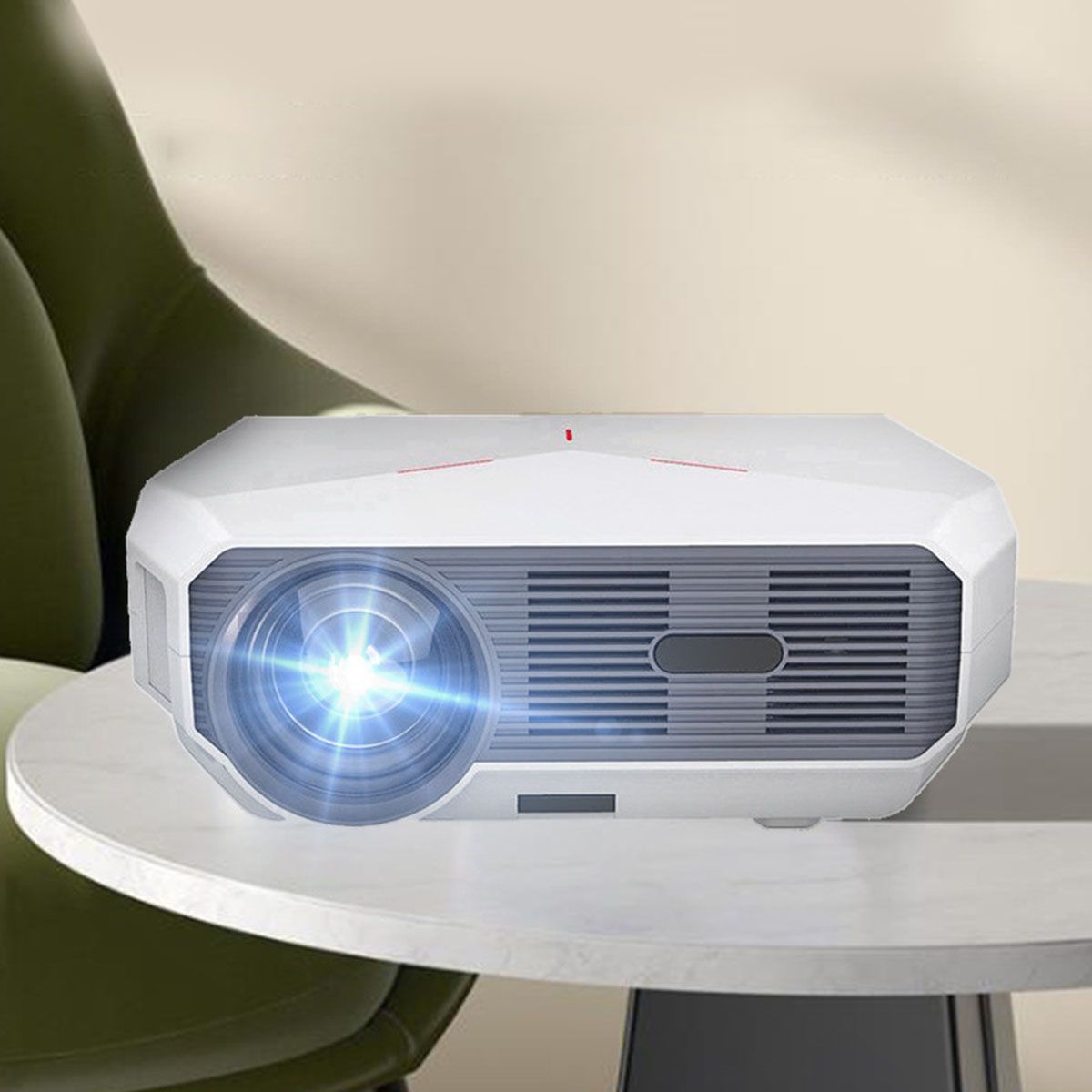 BRIGHTAKE 4K HD 4K) garantiert! Mini Beamer(HDR Brillante Projektor: Heimkinoerlebnisse