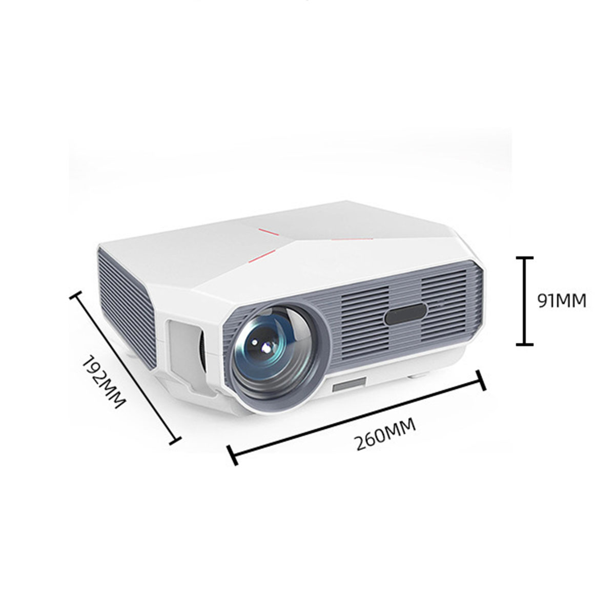 BRIGHTAKE 4K Heimkinoerlebnisse Mini garantiert! HD 4K) Projektor: Beamer(HDR Brillante