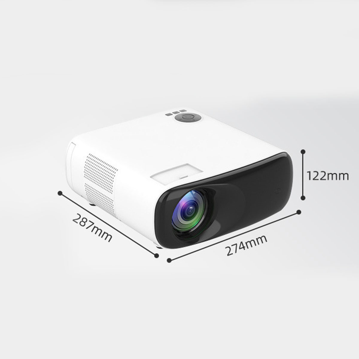 BRIGHTAKE 4K) Quality, 5GWIFI, Beamer(HDR Android 4K Projector HD Smart Voice | Control