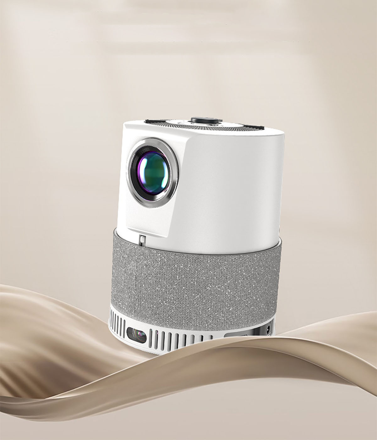 BRIGHTAKE Einzigartiger Smart Mini Heimkino Projektor – HD Brillante ohne Beamer(HD+) Bildqualität Leinwand