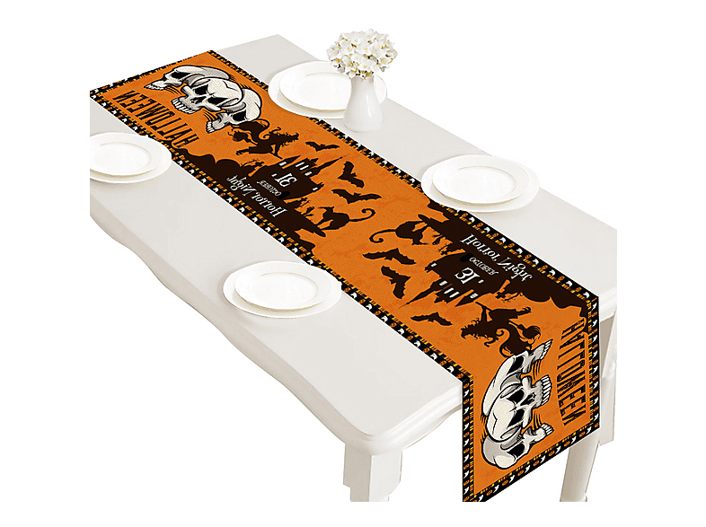 Halloween Tischläufer 'Ghost Boo', 33 X 178 Cm – Gruselige Deko Für Küche, Party & Esstisch