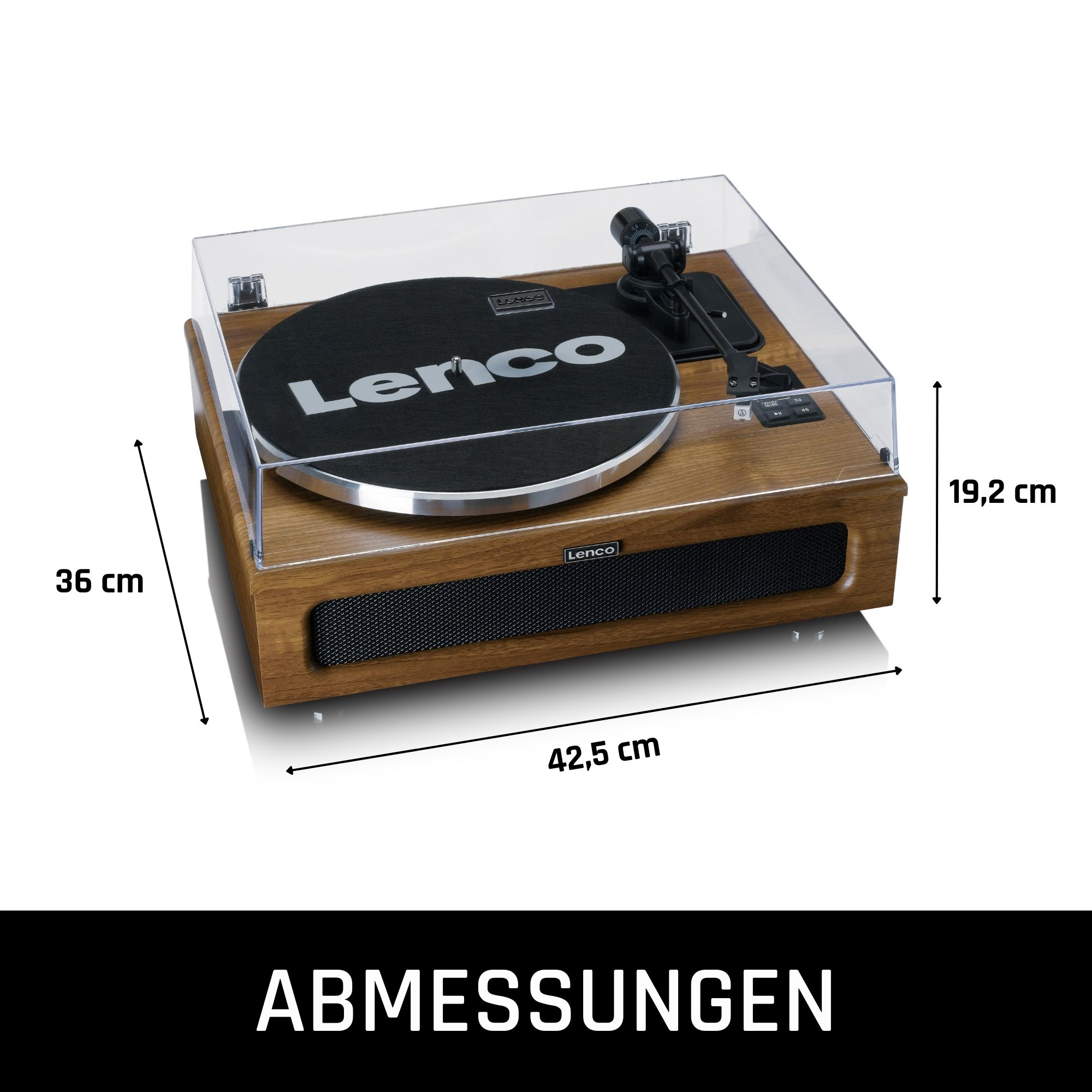 LENCO B135 Plattenspielersystem Holz