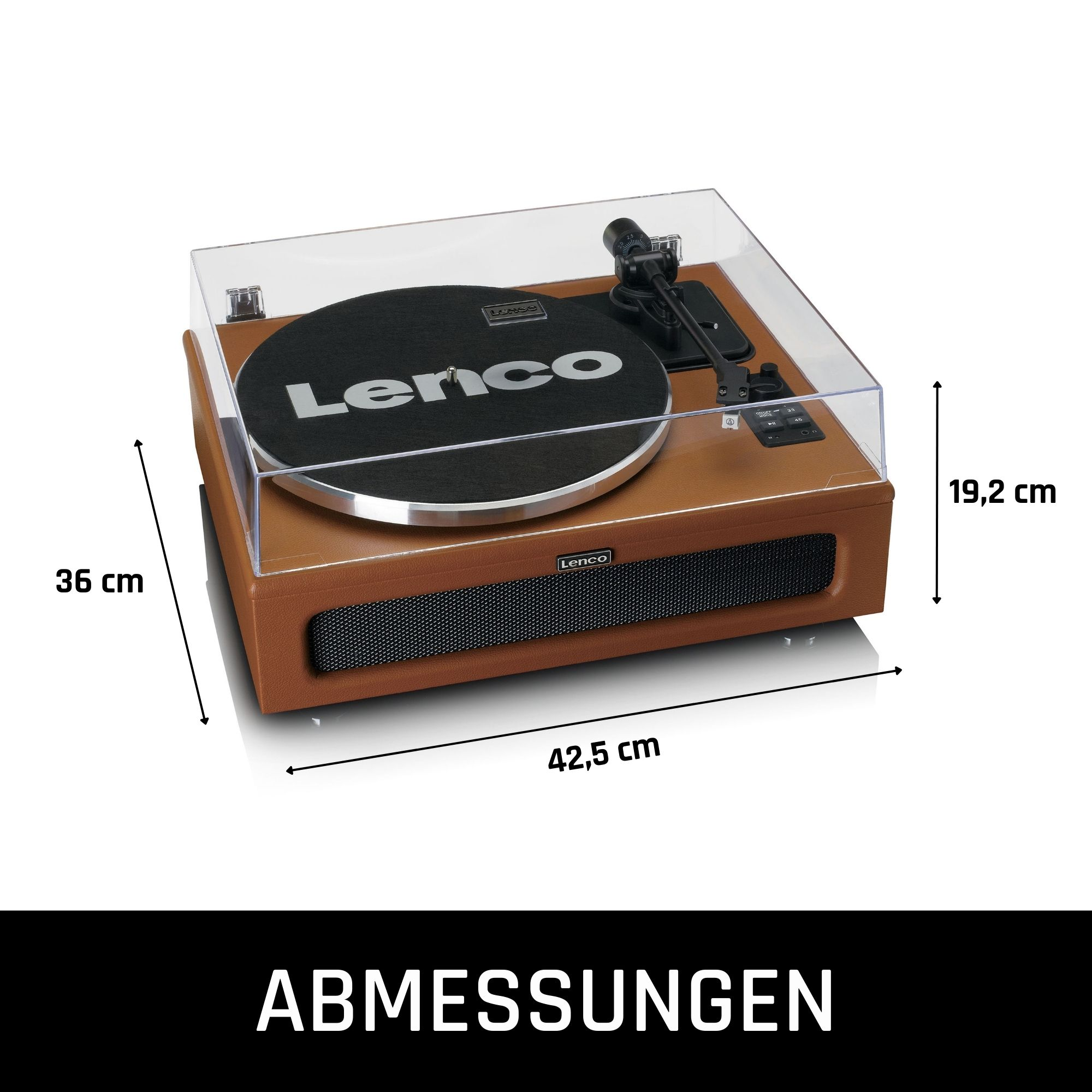 Gramofon LENCO LS-430BN Brązowy