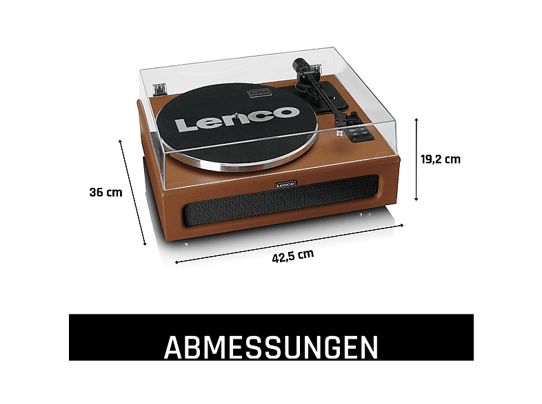 LENCO LS-430BN 4 Dahili Hoparlörlü Bluetoothlu Plak Çalar Pikap